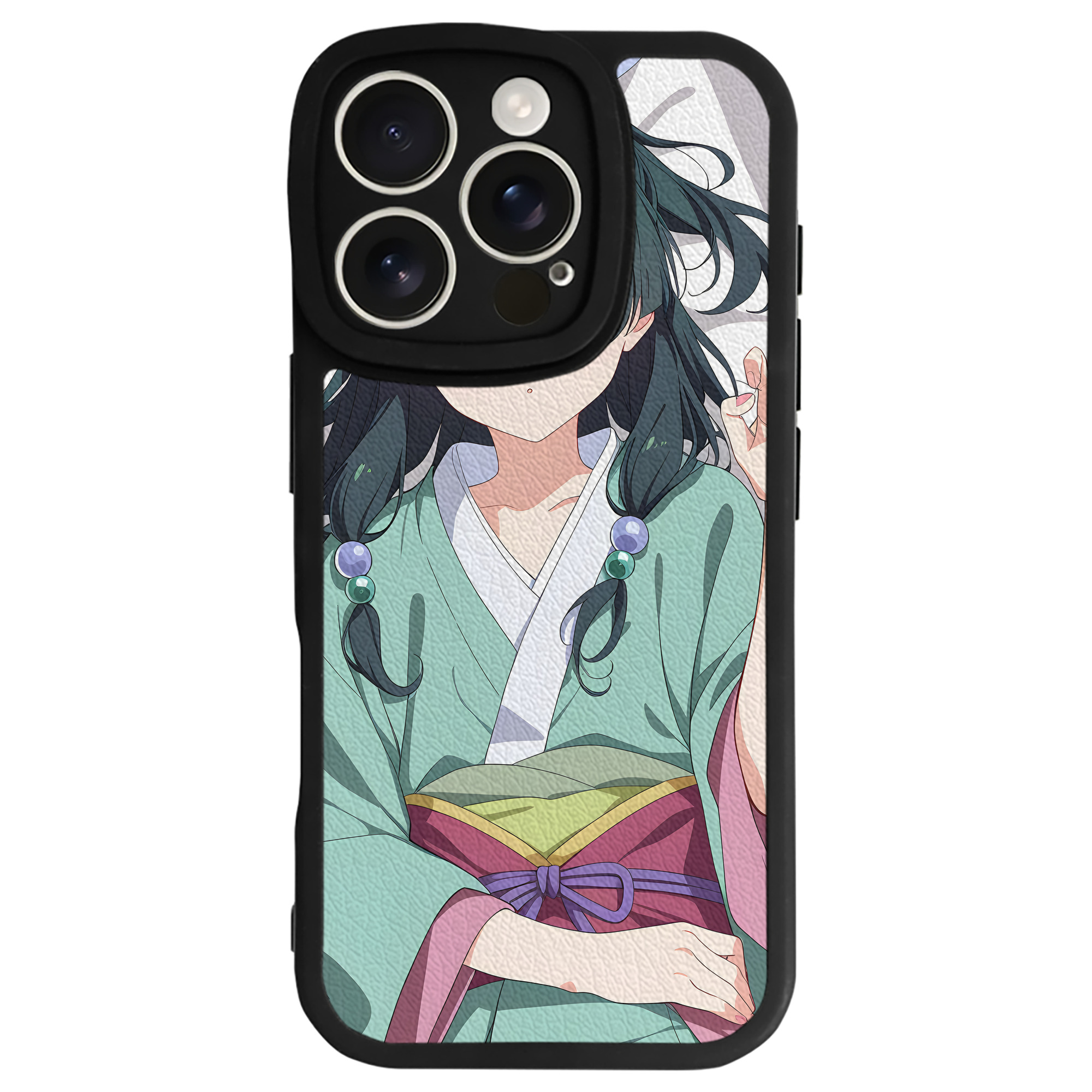 （画像用） 薬屋のひとりごと The Apothecary Diaries 【iPhone 16シリーズ対応】シリコンスマホケース（レザー調） 材質：シリコン